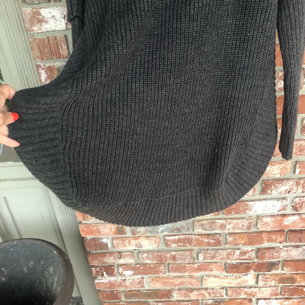 RD Style black long sleeve cowlneck sweater size M - Picture 7 of 10